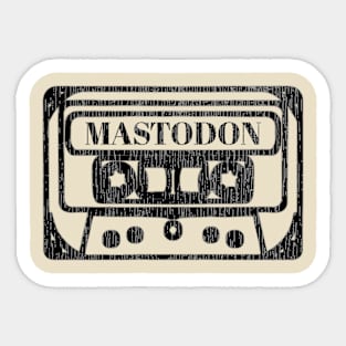 Mastodon cassette Sticker